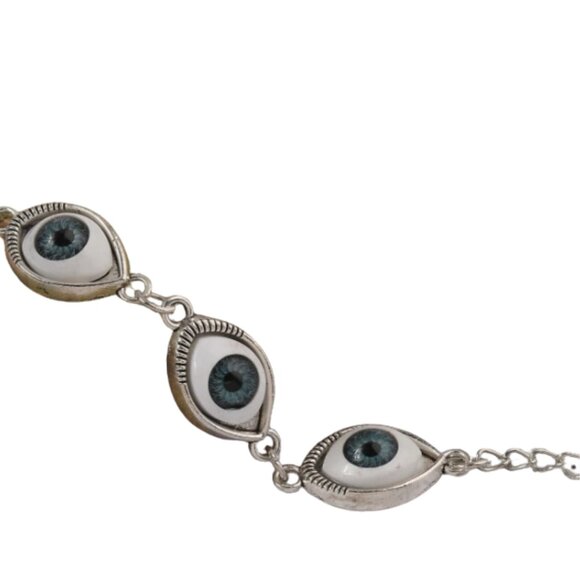 UNIQUE EVIL EYE ADJSTABLE BRACELET NWT - Picture 3 of 5